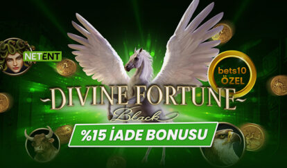 YENİ VE ÖZEL SLOTTAN %15 İADE BONUSU divine fortune