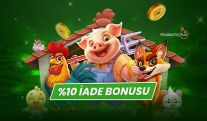 SEÇİLİ OYUNLARDAN HAFTALIK İADE %10 iade bonusu pragmatic